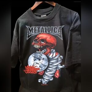 METALLICA 2004 TOUR ON SHAKA HEAVYWEIGHT GARMET DYED T SHIRT